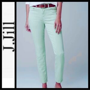 NWOT J. Jill Women's Mint Green Slim Ankle Jeans
